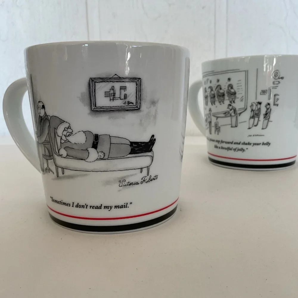 Restoration Hardware x The New Yorker Set of Two Ceramic Mugs